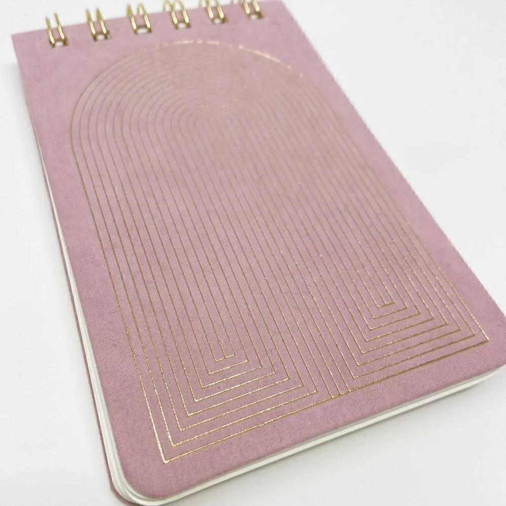 DESIGNWORKS INK | Suede Cloth Covered Notepad - Radiant Rainbow